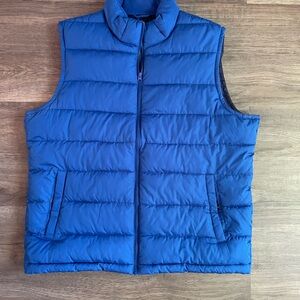 GAP Blue Quilted Puffer Vest